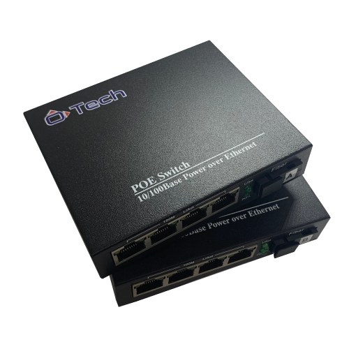 Switch PoE 4*10/100M Monomodo (SM) 1 Fibra